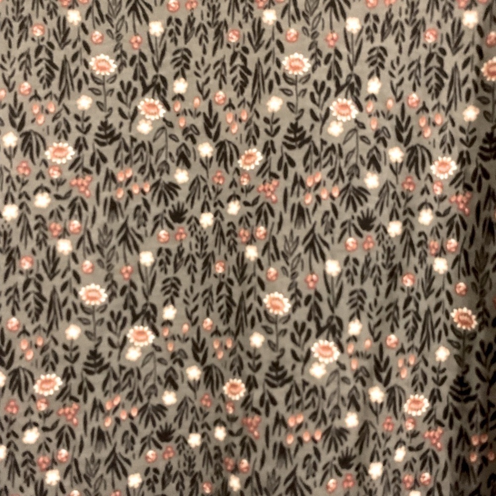 Loft Green Flower Print 3/4 Sleeve Blouse - Picture 3 of 5
